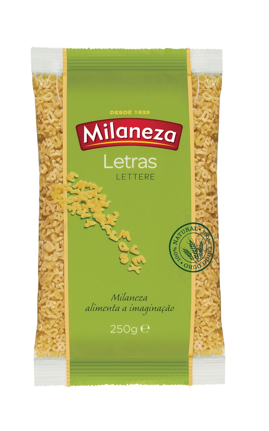 LETRAS 250 GR MILANEZA